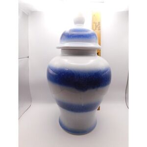 Allen and Roth Canister Ginger Jar Blue White